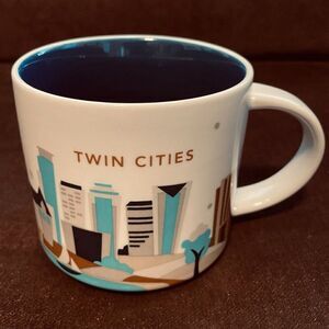 New Starbucks You Are Here Collection Twin Cities Coffee Tea Mug Cup 14 oz. 2015